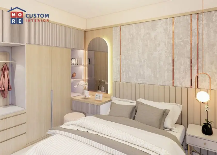 Dekorasi Kamar Wanita Dewasa Warna Beige atau Taupe